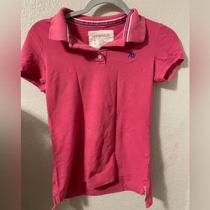 A87 Piqué Polo Pink Vintage y2k